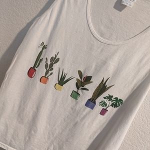 Rainbow plant tank top